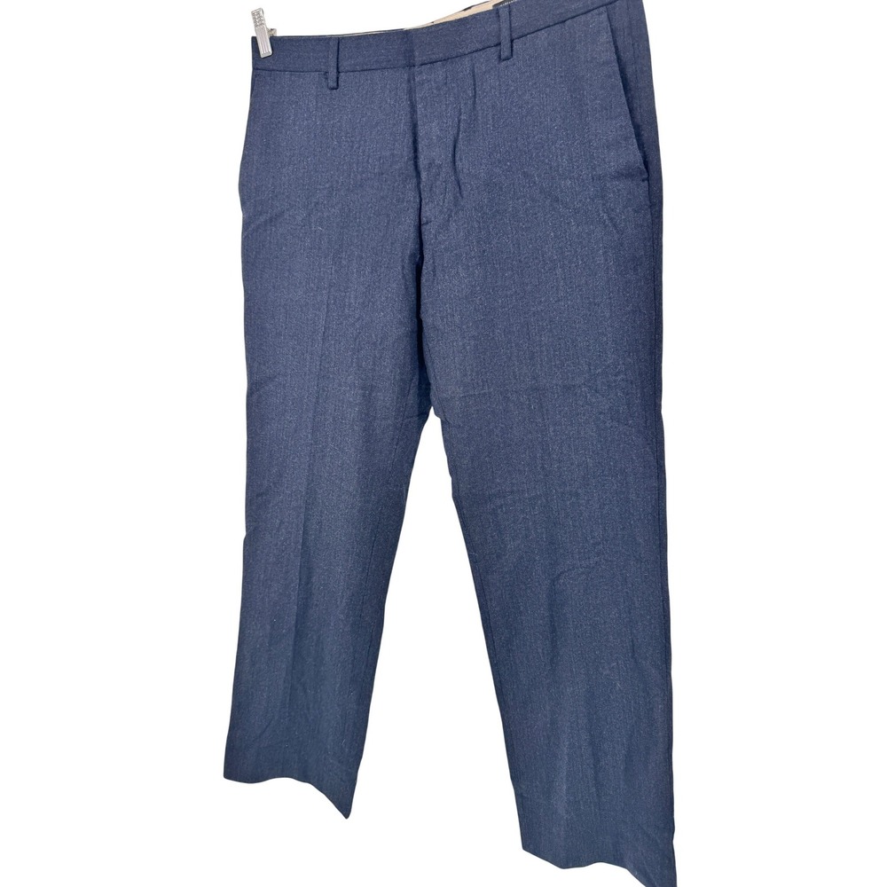 Banana Republic Pants 34x32 Wool Blend Tailored Slim Fit Blue Mens Classic